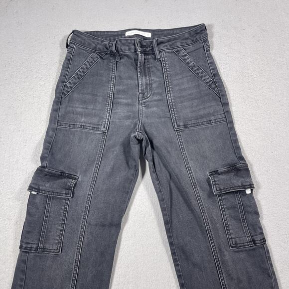 Altar'd State Cargo Pants Womens 29 Utility Straight Leg Pockets Stretch Modern - Picture 2 of 11